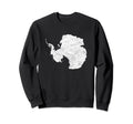 Antarctica Map Minimalist Sweatshirt - Novelty Apparel for Adults - T-Shirt, Sweatshirt, Hoodie
