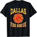 Dallas Fire Dept. And Rescue Vintage Merch - Adult & Kids T-Shirts, Sweatshirts & Hoodies apparel design preview 1