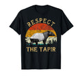 Respect Thetapir Lover Sunset Tree Tapir T-Shirt - Graphic Print Men Women - T-Shirt, Sweatshirt, Hoodie