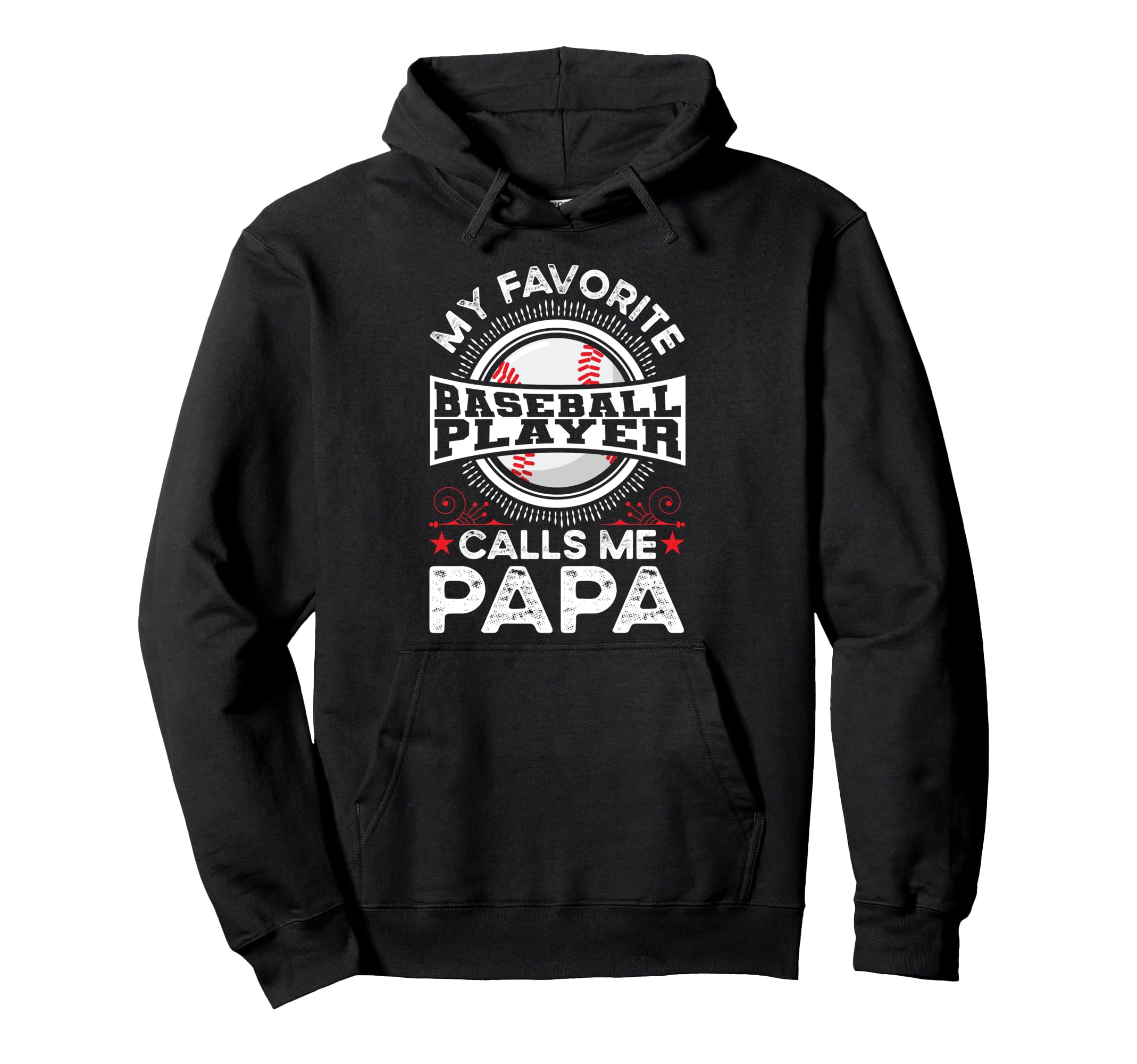 Baseball Dad Hoodie - Unique Graphic Unisex - T-Shirt, Sweatshirt, Hoodie