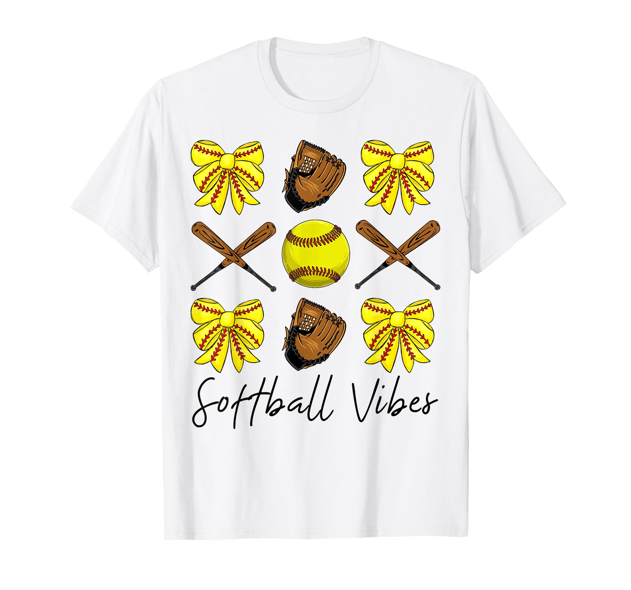Softball Vibes Game Day Softball Life T-Shirt - Novelty Apparel Men Women - T-Shirt, Sweatshirt, Hoodie