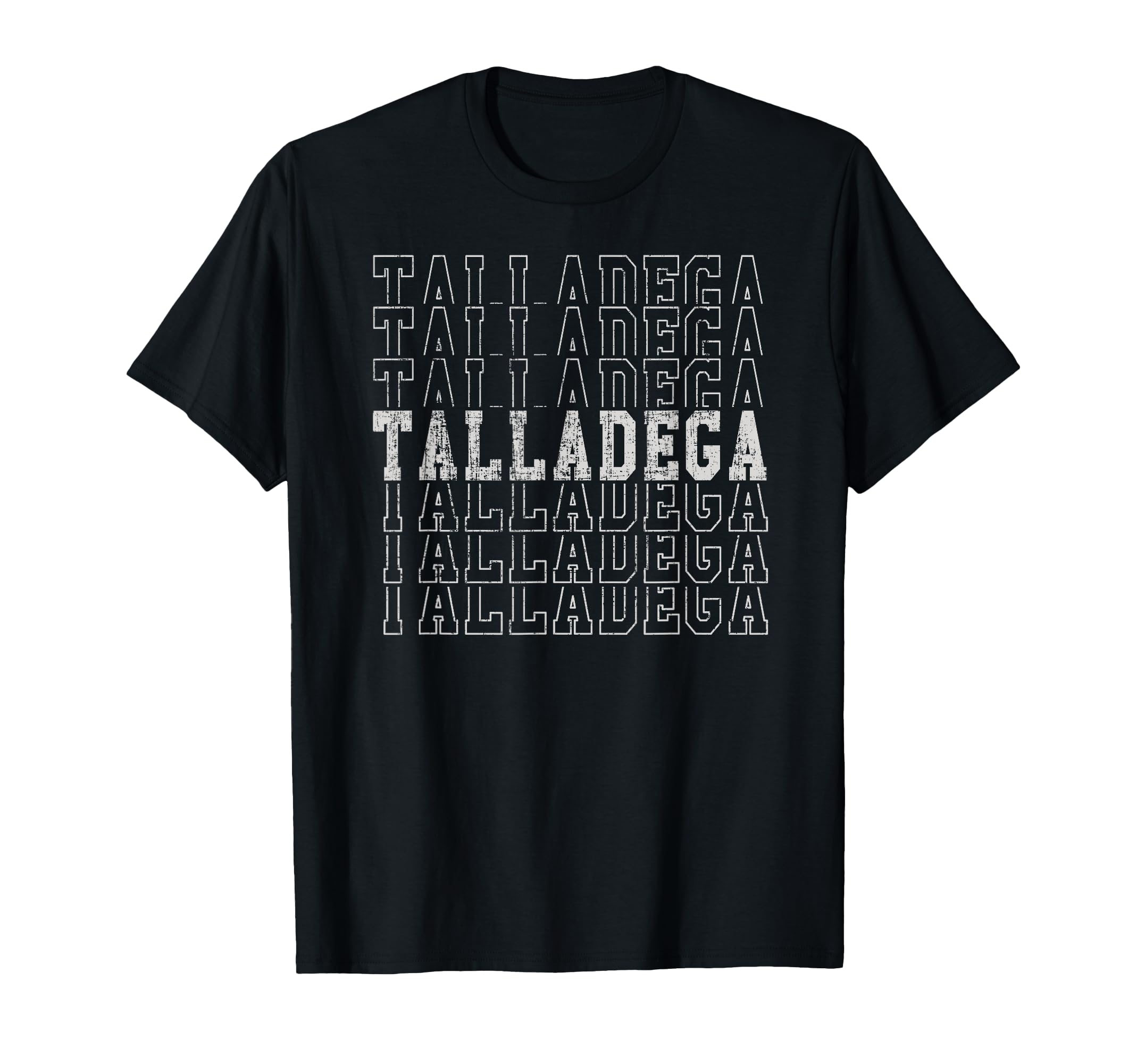 Trendy Talladega Al Distressed T-Shirt - Custom Art Print for Adults - T-Shirt, Sweatshirt, Hoodie