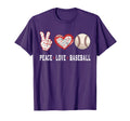 Baseball Lovers Player Fans Peace Love T-Shirt - Trendy Graphic for Adults - T-Shirt, Sweatshirt, Hoodie