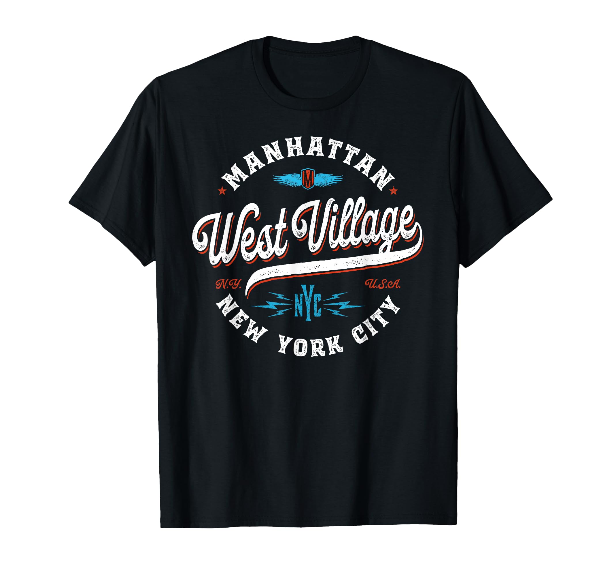 West Village Manhattan New York T-Shirt - Graphic Print for Adults - T-Shirt, Sweatshirt, Hoodie