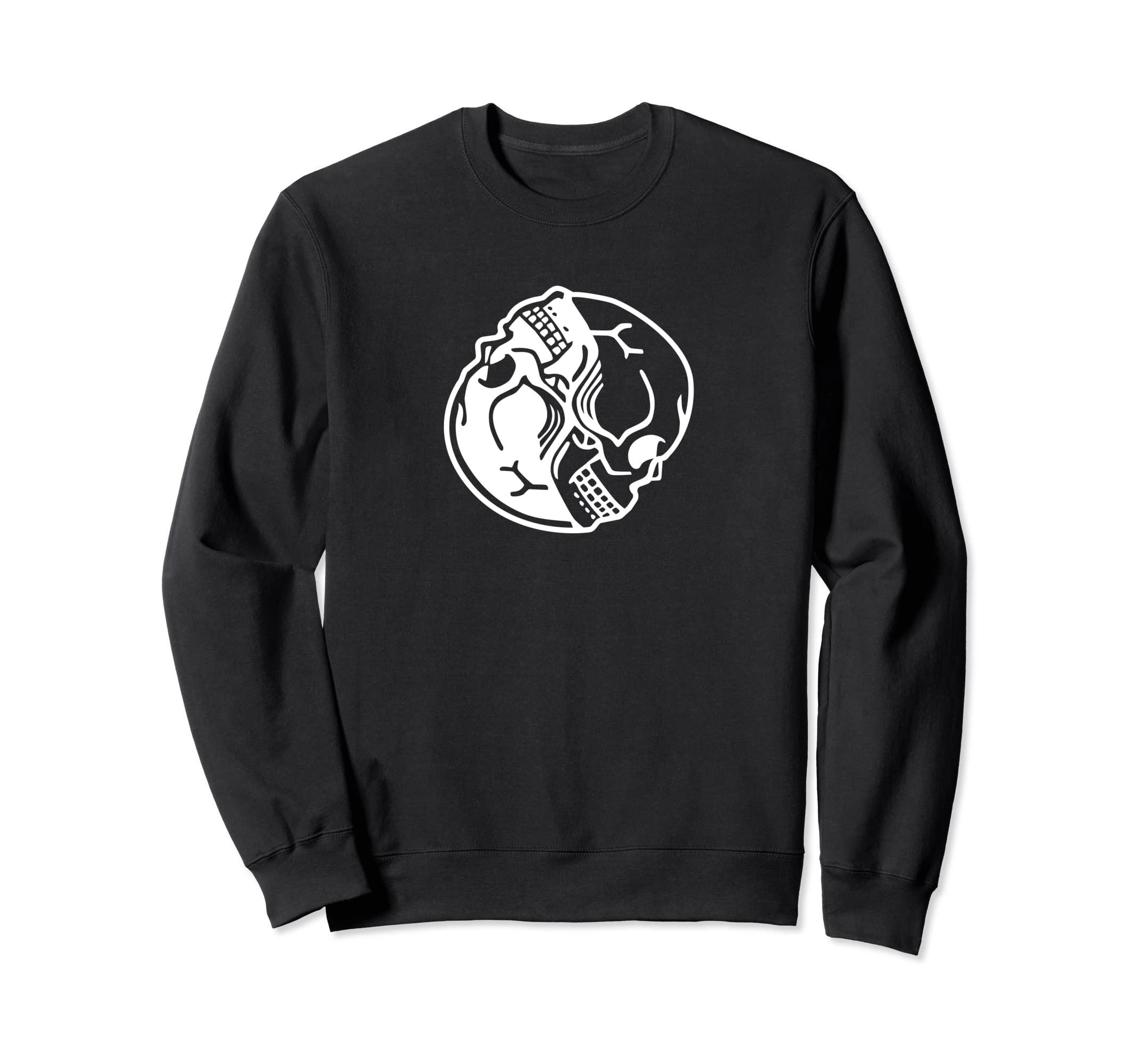 Trendy Y2K Gothic Skull Grunge Sweatshirt - Casual Everyday Wear Men Women - T-Shirt, Sweatshirt, Hoodie