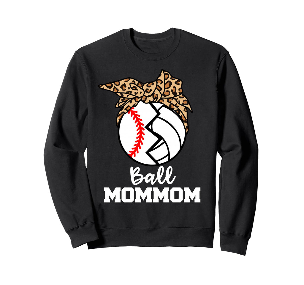 Ball Mommom Funny Baseball Sweatshirt - Novelty Apparel for Adults - T-Shirt, Sweatshirt, Hoodie