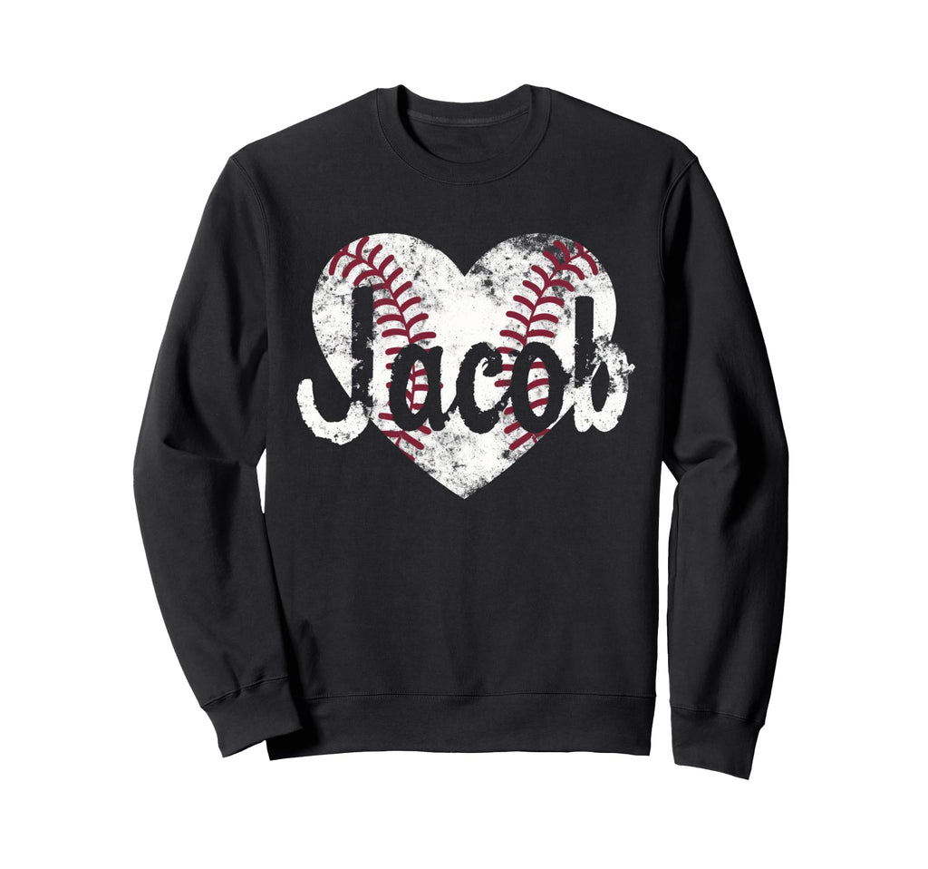Jacob Baseball Personalized Name Mom Sweatshirt - Unique Graphic Men Women - T-Shirt, Sweatshirt, Hoodie
