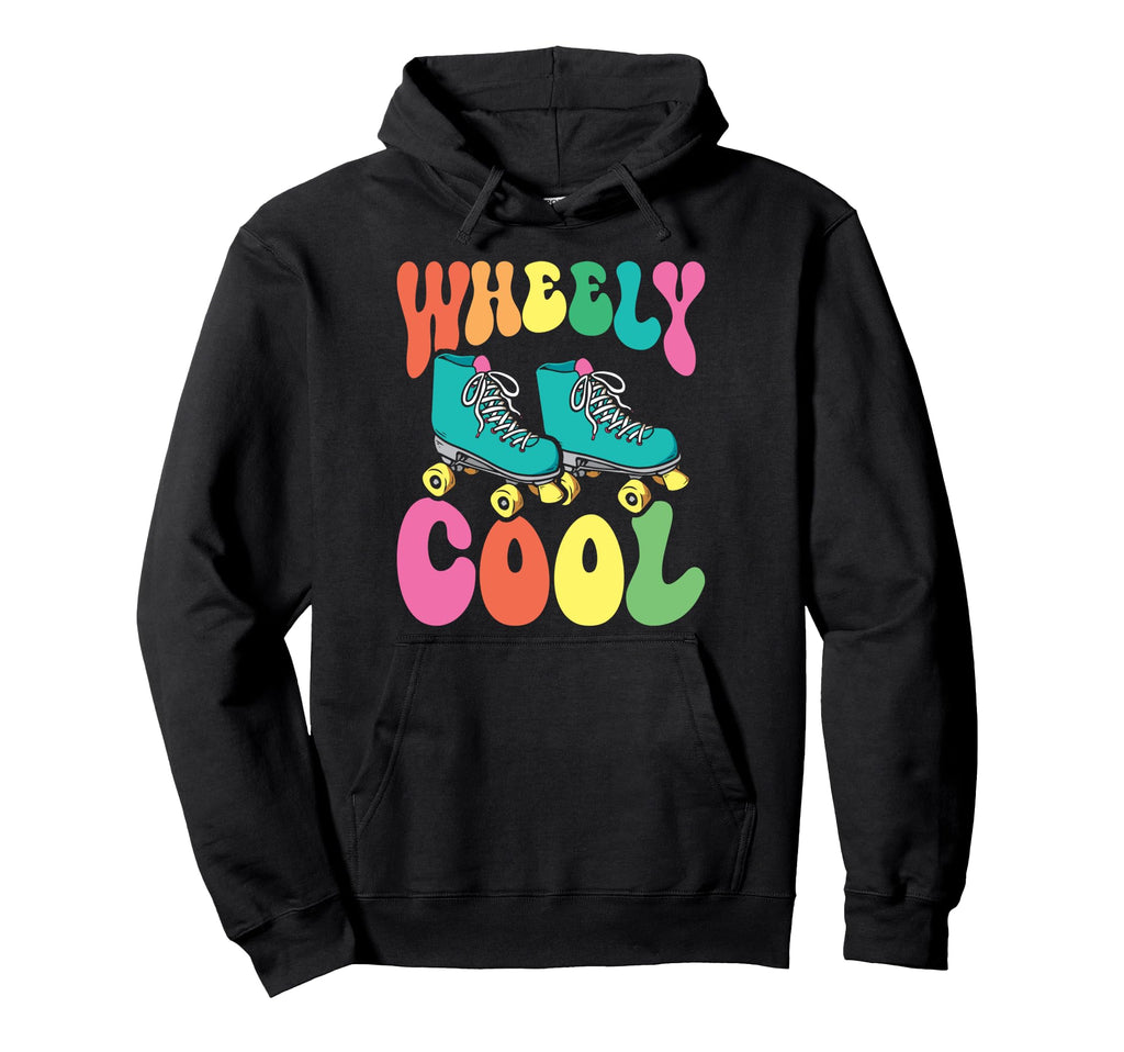 Roller Skating Skate 1970S Wheely Hoodie - Minimalist Print for Adults - T-Shirt, Sweatshirt, Hoodie
