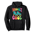 Roller Skating Skate 1970S Wheely Hoodie - Minimalist Print for Adults - T-Shirt, Sweatshirt, Hoodie