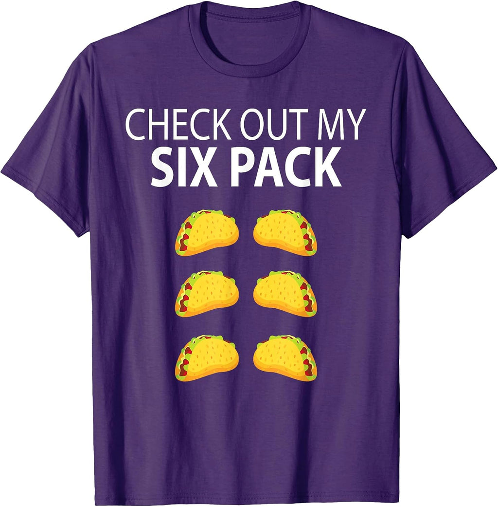 Check Out My Six Pack Funny Taco - Adult & Kids T-Shirts, Sweatshirts & Hoodies apparel design preview 1