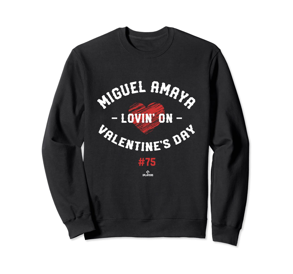 Miguel Amaya Lovin Valentines Sweatshirt - Casual Everyday Wear Men Women - T-Shirt, Sweatshirt, Hoodie