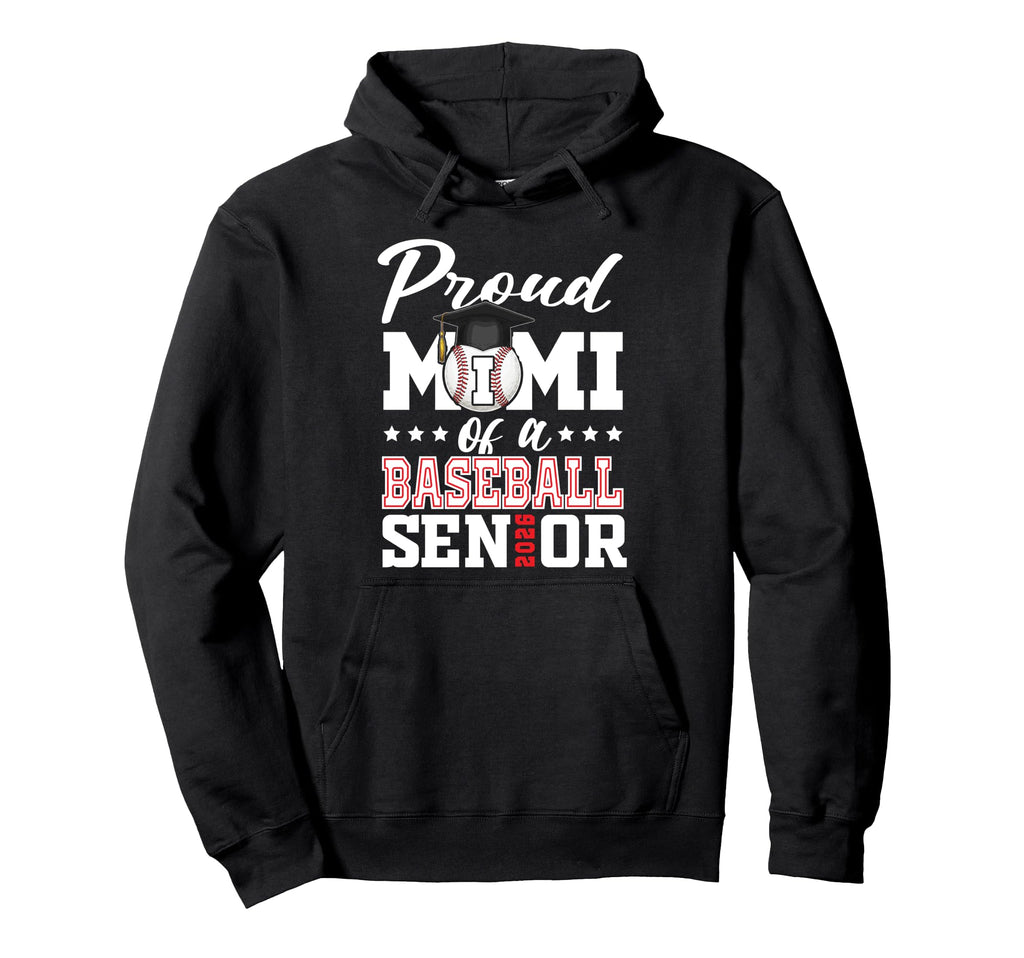 Proud Mimi Baseball Senior 2026 Hoodie - Trendy Graphic for Adults - T-Shirt, Sweatshirt, Hoodie