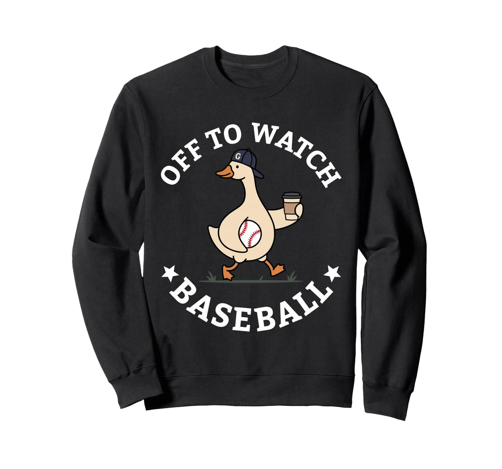 Off To Watch Baseball Mom Funny Sweatshirt - Unique Graphic Men Women - T-Shirt, Sweatshirt, Hoodie