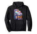 Funny English Bulldog Gamer Dog 80S Hoodie - Aesthetic Graphic Unisex - T-Shirt, Sweatshirt, Hoodie