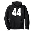 Big 44 Jersey Number 44 Uniform Biggest Fan Hoodie - Trendy Graphic Unisex - T-Shirt, Sweatshirt, Hoodie