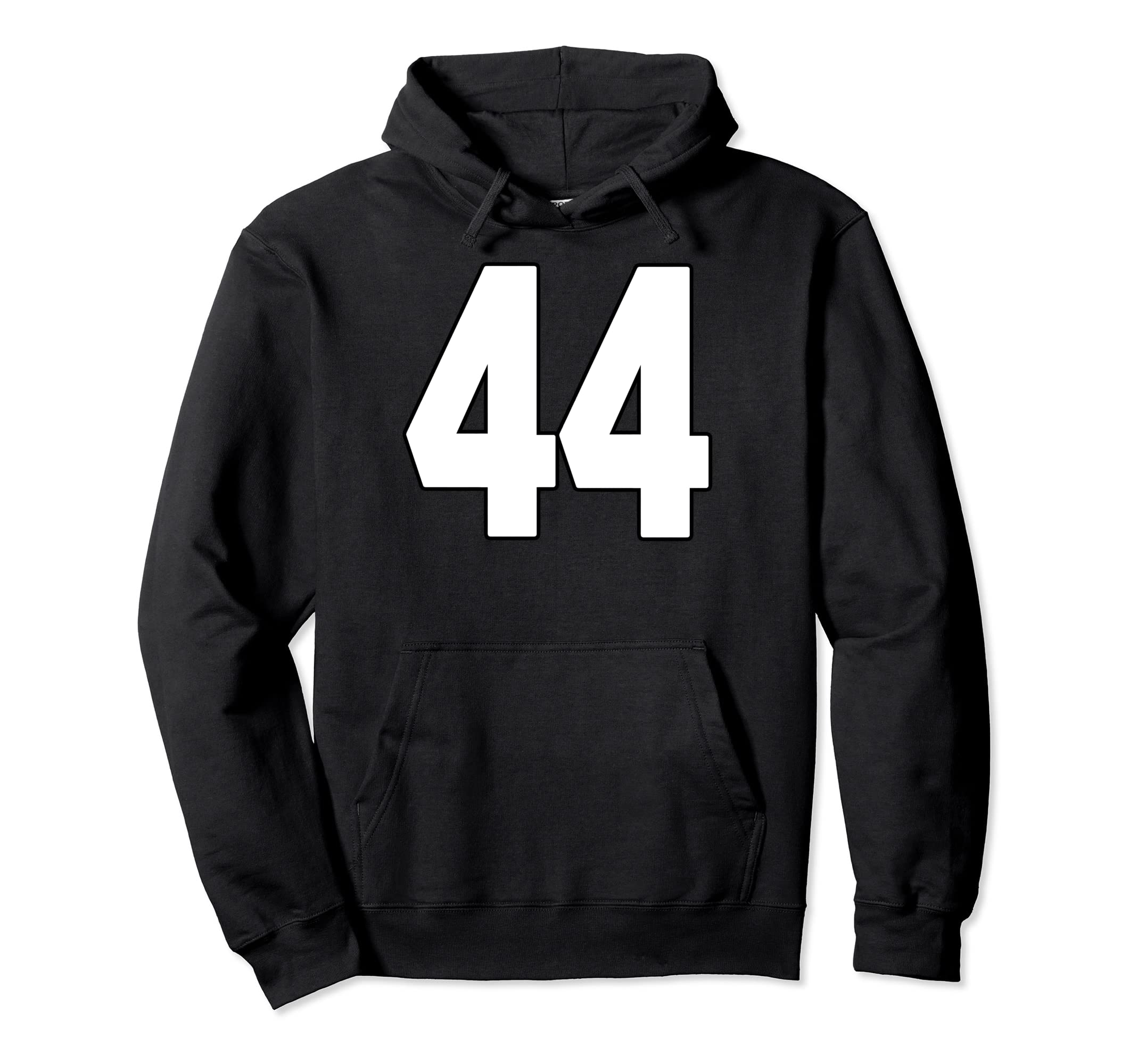 Big 44 Jersey Number 44 Uniform Biggest Fan Hoodie - Trendy Graphic Unisex - T-Shirt, Sweatshirt, Hoodie
