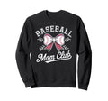 Baseball Mom Bow Club Family Sweatshirt - Unique Graphic Men Women - T-Shirt, Sweatshirt, Hoodie