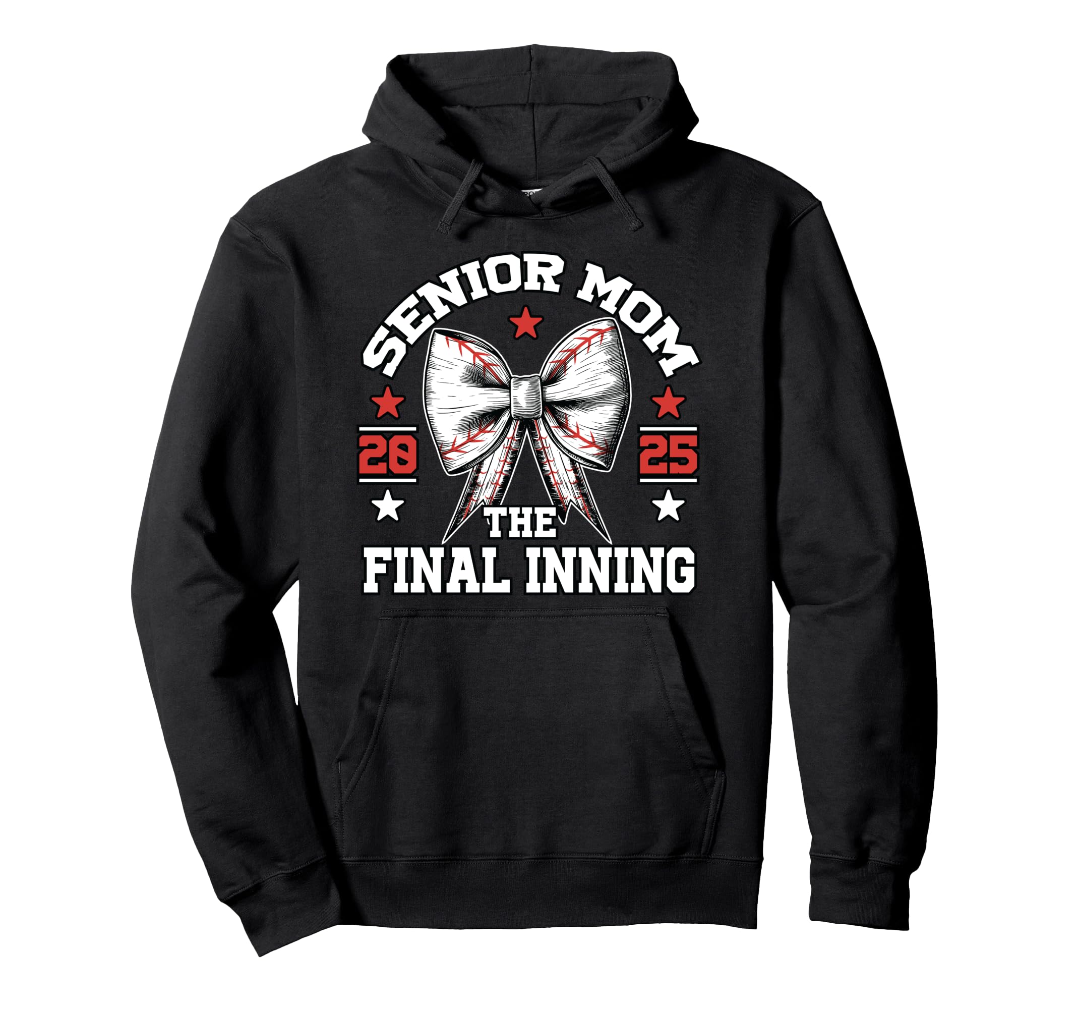 Baseball Senior Mom Graduation 2025 Hoodie - Custom Art Print Men Women - T-Shirt, Sweatshirt, Hoodie
