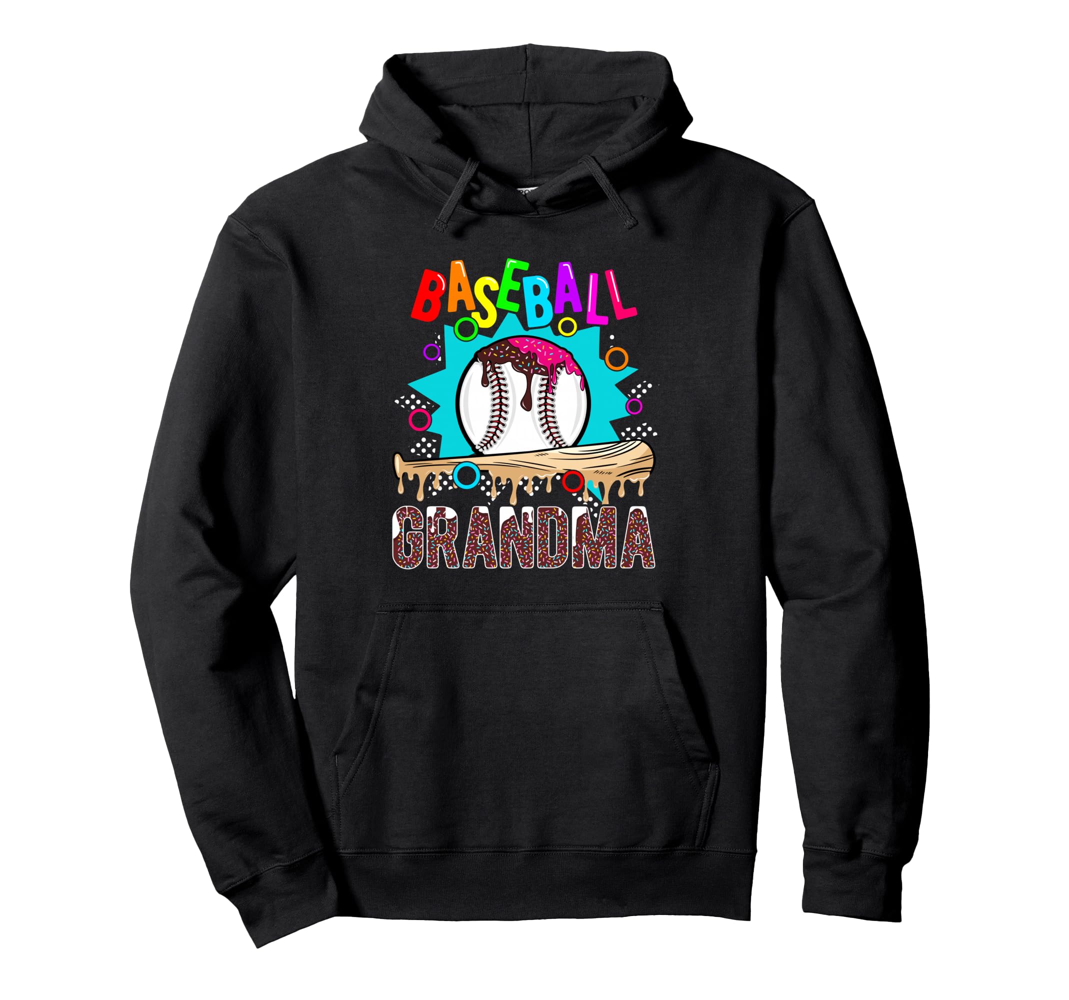 Baseball Grandma Ice Cream Hoodie - Trendy Graphic Unisex - T-Shirt, Sweatshirt, Hoodie