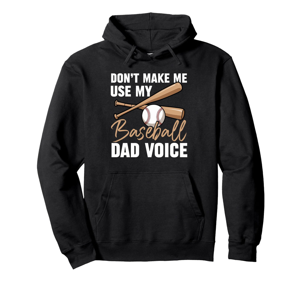 Fathers Day Baseball Dad Parent Hoodie - Casual Everyday Wear Men Women - T-Shirt, Sweatshirt, Hoodie