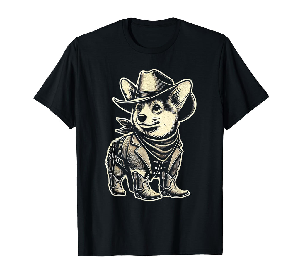 Corgi Cowboy Cowgirl Corgi Dog Country T-Shirt - Graphic Print for Adults - T-Shirt, Sweatshirt, Hoodie