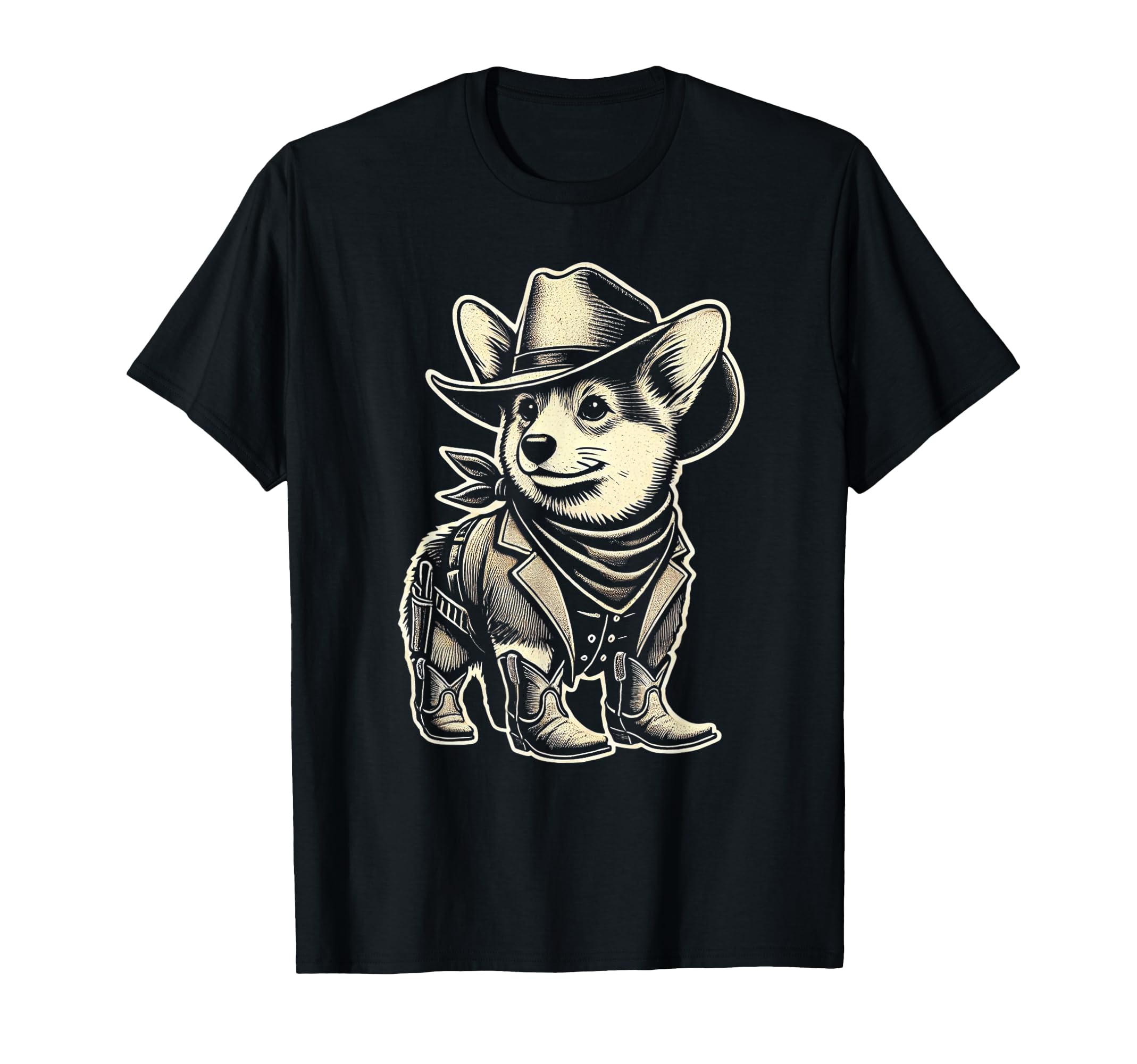 Corgi Cowboy Cowgirl Corgi Dog Country T-Shirt - Graphic Print for Adults - T-Shirt, Sweatshirt, Hoodie