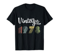 Birthday 40Th 1978 Distressed T-Shirt - Novelty Apparel Unisex - T-Shirt, Sweatshirt, Hoodie