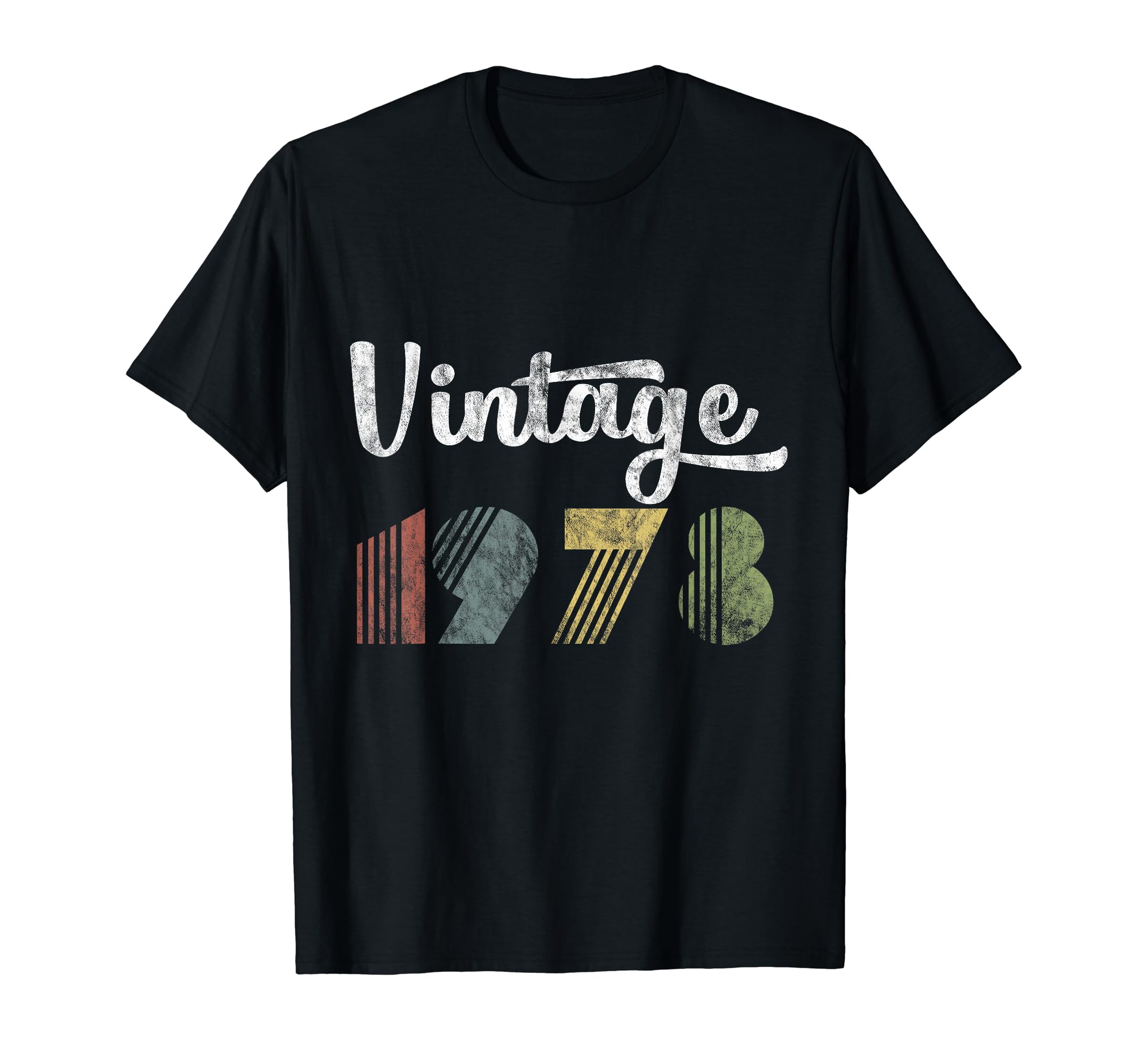 Birthday 40Th 1978 Distressed T-Shirt - Novelty Apparel Unisex - T-Shirt, Sweatshirt, Hoodie