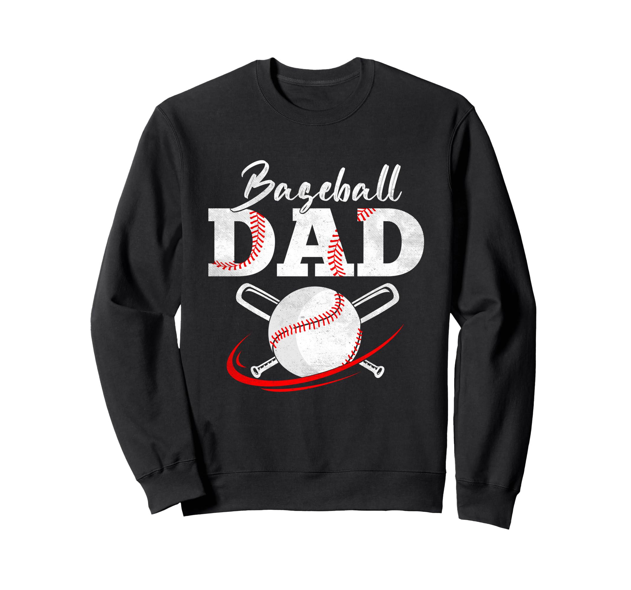 Happy Fathers Day Baseball Dad Sweatshirt - Custom Art Print Men Women - T-Shirt, Sweatshirt, Hoodie