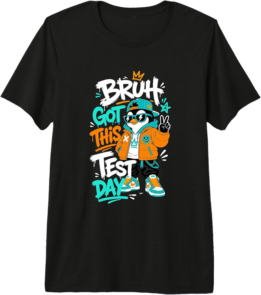 Urban Student Penguin - Adult & Kids T-Shirts, Sweatshirts & Hoodies apparel design preview 1