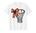 Basketball Game Day Coquette Bow T-Shirt - Custom Art Print Unisex - T-Shirt, Sweatshirt, Hoodie