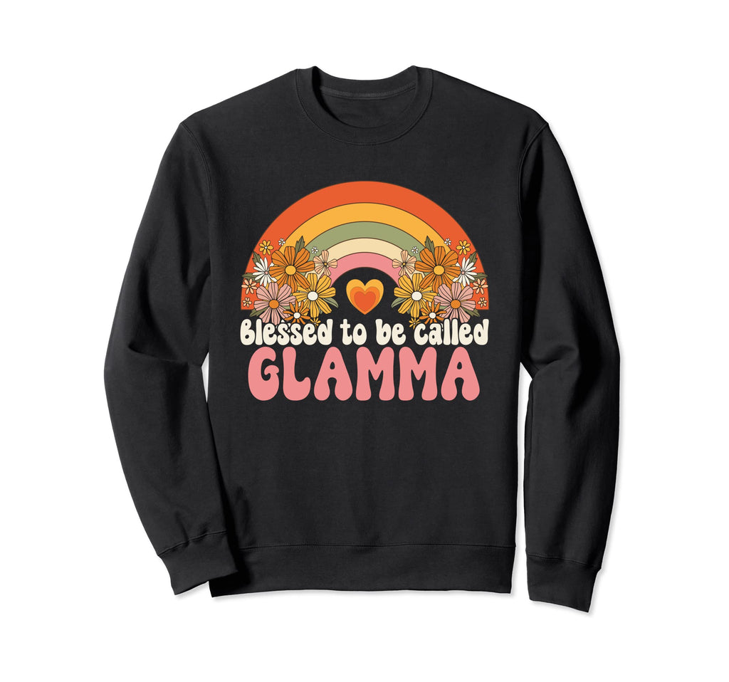 Blessed To Be Called Glamma Rainbow Sweatshirt - Novelty Apparel Men Women - T-Shirt, Sweatshirt, Hoodie