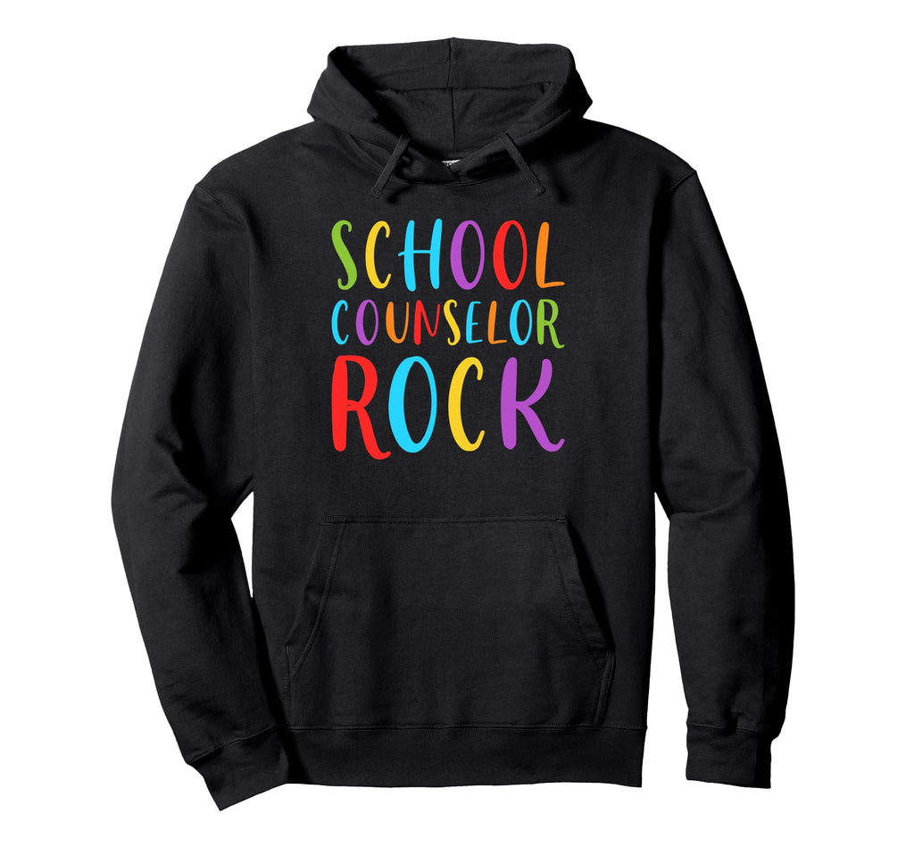 School Counselor Rock Colorful Educator Hoodie - Graphic Print Men Women - T-Shirt, Sweatshirt, Hoodie