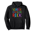 School Counselor Rock Colorful Educator Hoodie - Graphic Print Men Women - T-Shirt, Sweatshirt, Hoodie
