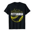 Pittsburgh Baseball Cityscape Distressed T-Shirt - Novelty Apparel Unisex - T-Shirt, Sweatshirt, Hoodie