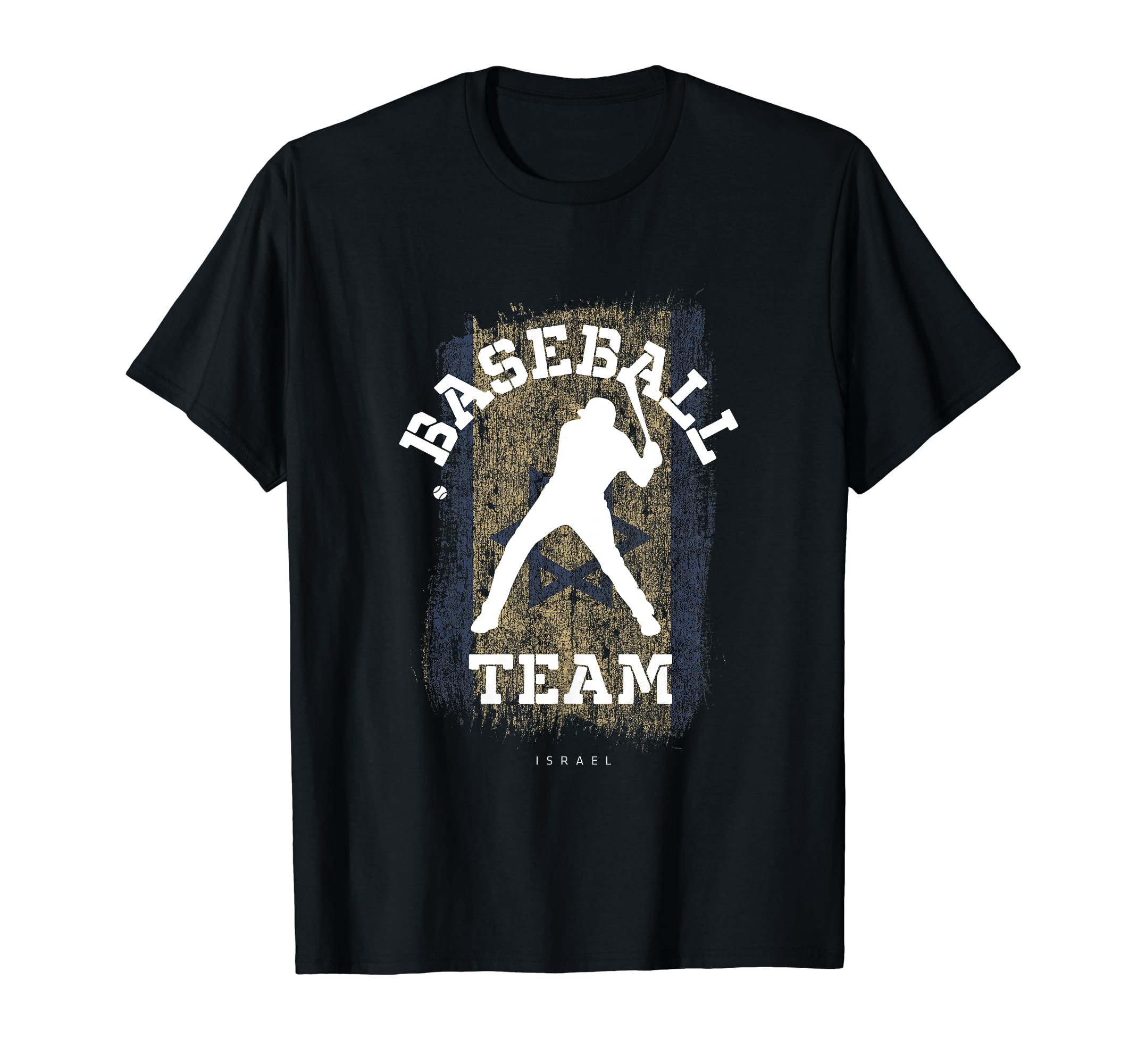 Baseball Israel Flag Softball Player T-Shirt - Novelty Apparel Men Women - T-Shirt, Sweatshirt, Hoodie