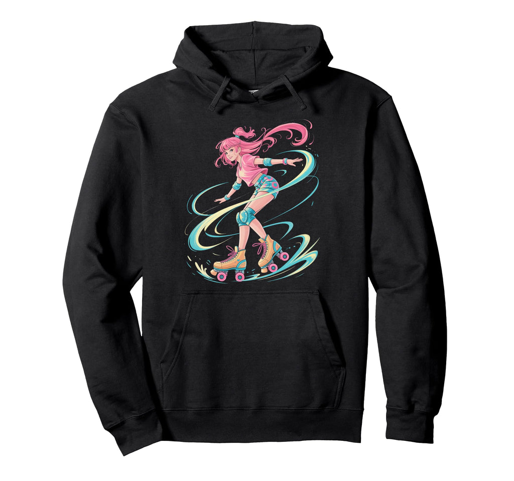 Japanese Anime Roller Skate Japan Skating Hoodie - Graphic Print Men Women - T-Shirt, Sweatshirt, Hoodie