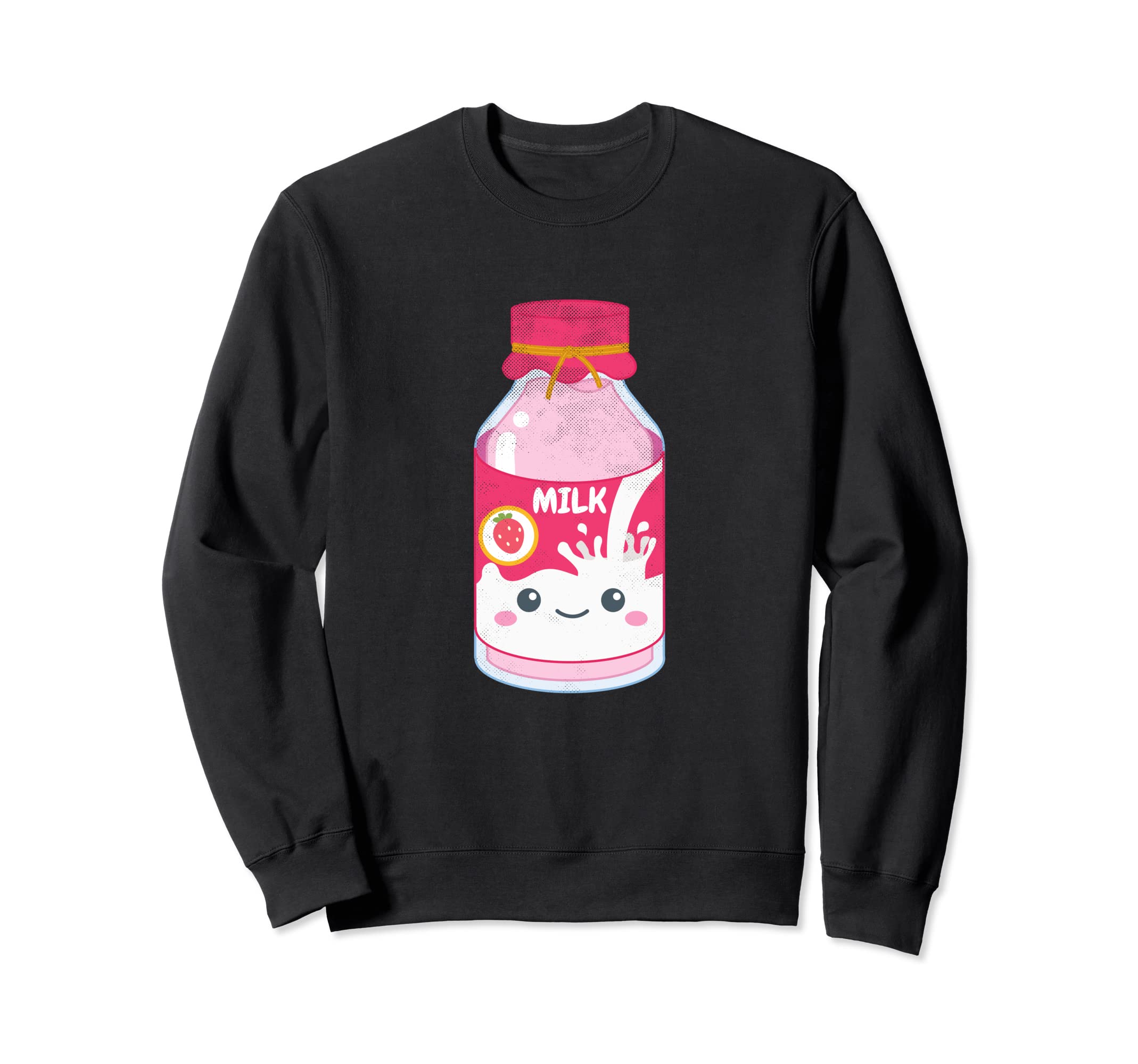 Strawberry Milk Cartoon Japanese Sweatshirt - Casual Everyday Wear Unisex - T-Shirt, Sweatshirt, Hoodie