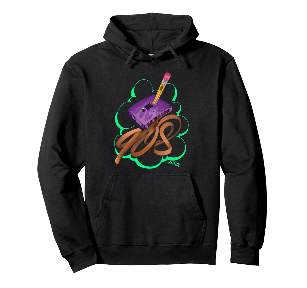 Graffiti Art 90S Hiphop Old School Hoodie - Minimalist Print for Adults - T-Shirt, Sweatshirt, Hoodie