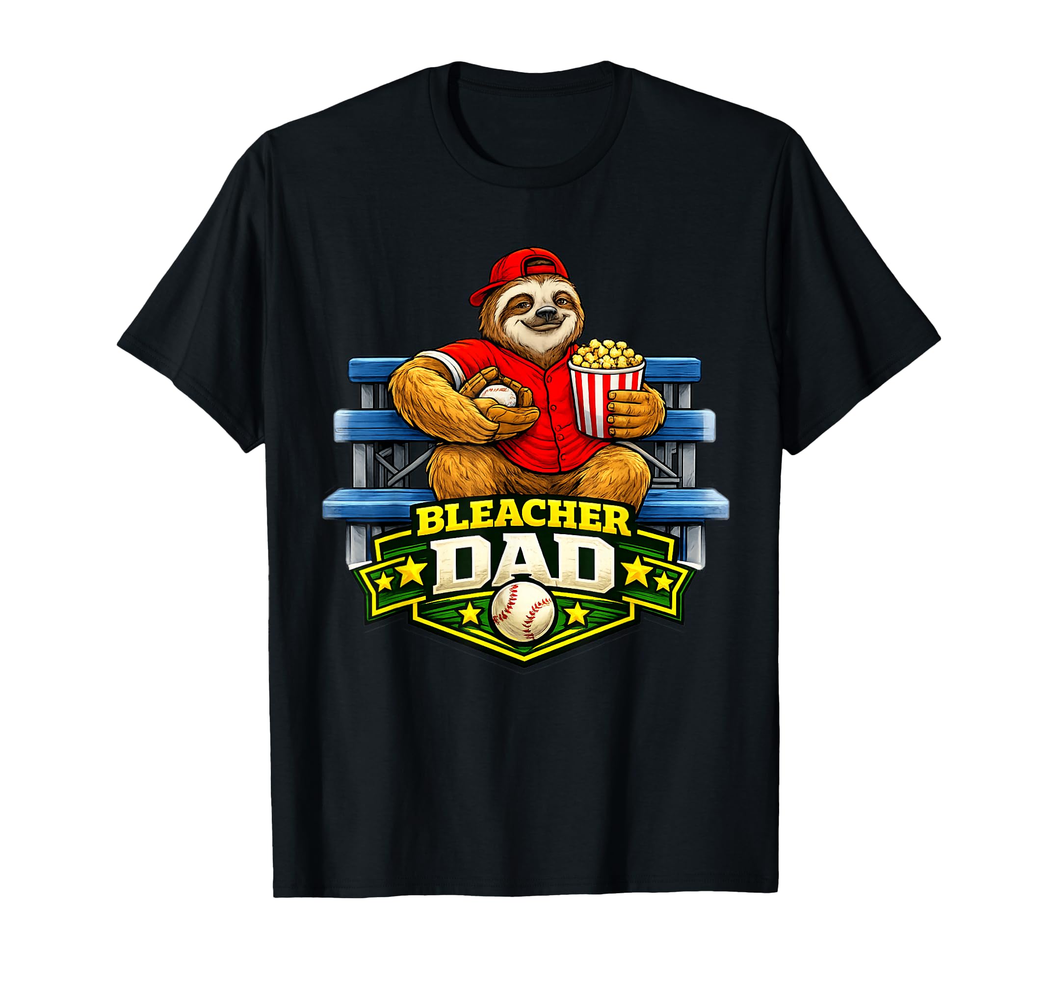 Bleacher Dad Baseball Game Day Stadium T-Shirt - Graphic Print for Adults - T-Shirt, Sweatshirt, Hoodie