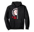 Senior Mom Class 2026 Baseball Hoodie - Aesthetic Graphic for Adults - T-Shirt, Sweatshirt, Hoodie