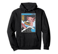 Axolotl Eating Ramen Kanagawa Wave Hoodie - Graphic Print for Adults - T-Shirt, Sweatshirt, Hoodie
