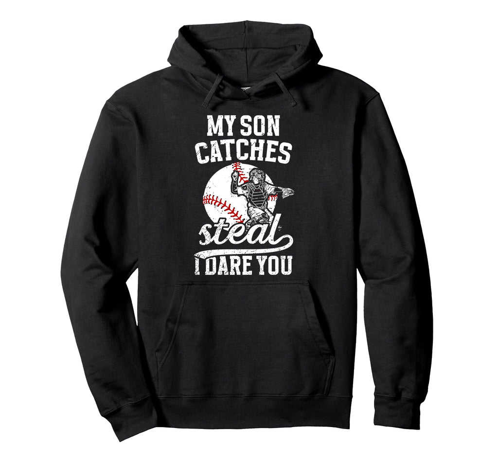Funny Baseball Catcher Mom Baseball Hoodie - Custom Art Print for Adults - T-Shirt, Sweatshirt, Hoodie