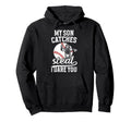 Funny Baseball Catcher Mom Baseball Hoodie - Custom Art Print for Adults - T-Shirt, Sweatshirt, Hoodie