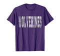 Wolverines Mascot Distressed School Sports T-Shirt - Graphic Print Unisex - T-Shirt, Sweatshirt, Hoodie