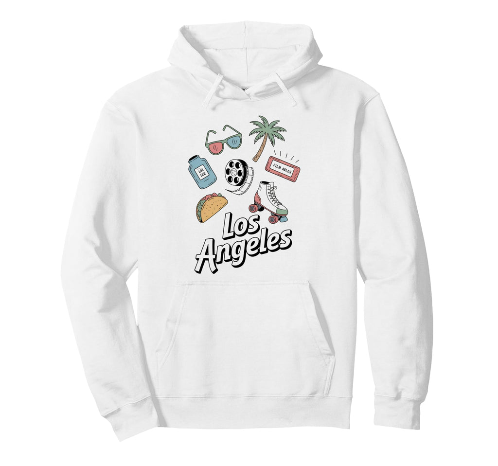 Los Angeles Vibes Icons Summer And Fun Hoodie - Novelty Apparel Men Women - T-Shirt, Sweatshirt, Hoodie