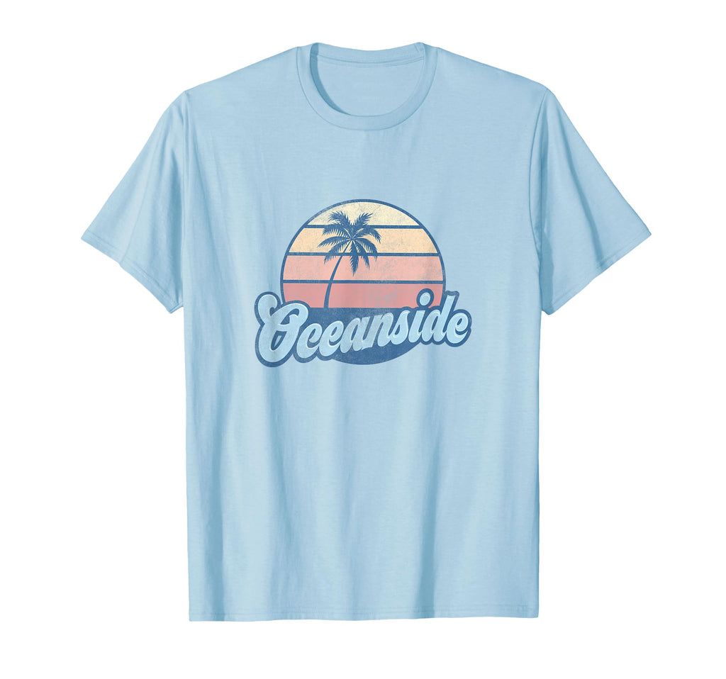 Oceanside California Ca 70S Surfer T-Shirt - Trendy Graphic Unisex - T-Shirt, Sweatshirt, Hoodie