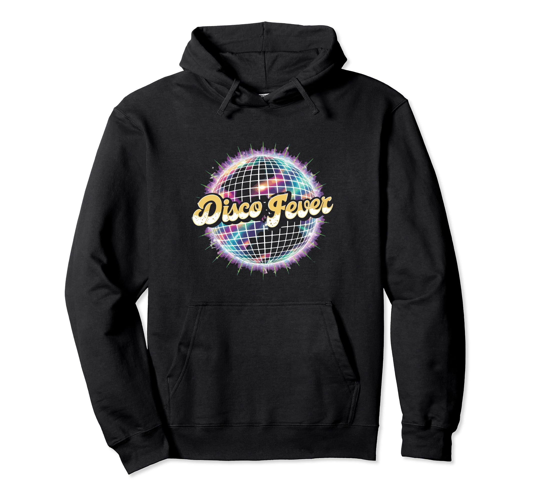 Disco Ball Costume Disco Fever Club Hoodie - Custom Art Print for Adults - T-Shirt, Sweatshirt, Hoodie