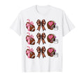 Womens Moms Coquette Bow Football Lover T-Shirt - Minimalist Print Unisex - T-Shirt, Sweatshirt, Hoodie