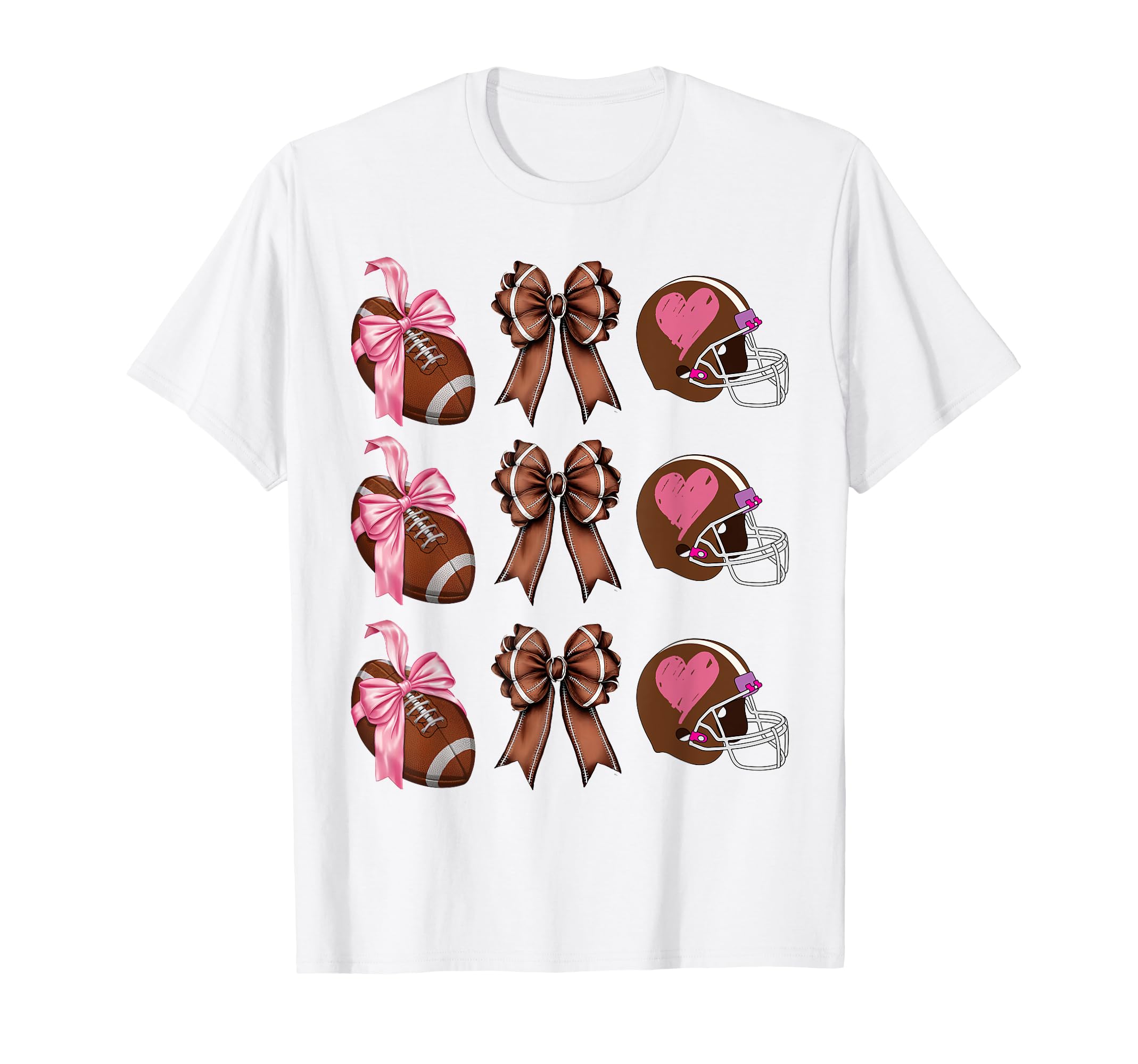 Womens Moms Coquette Bow Football Lover T-Shirt - Minimalist Print Unisex - T-Shirt, Sweatshirt, Hoodie